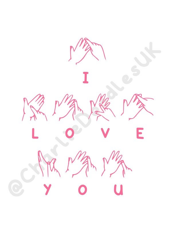 BSL I Love You Card