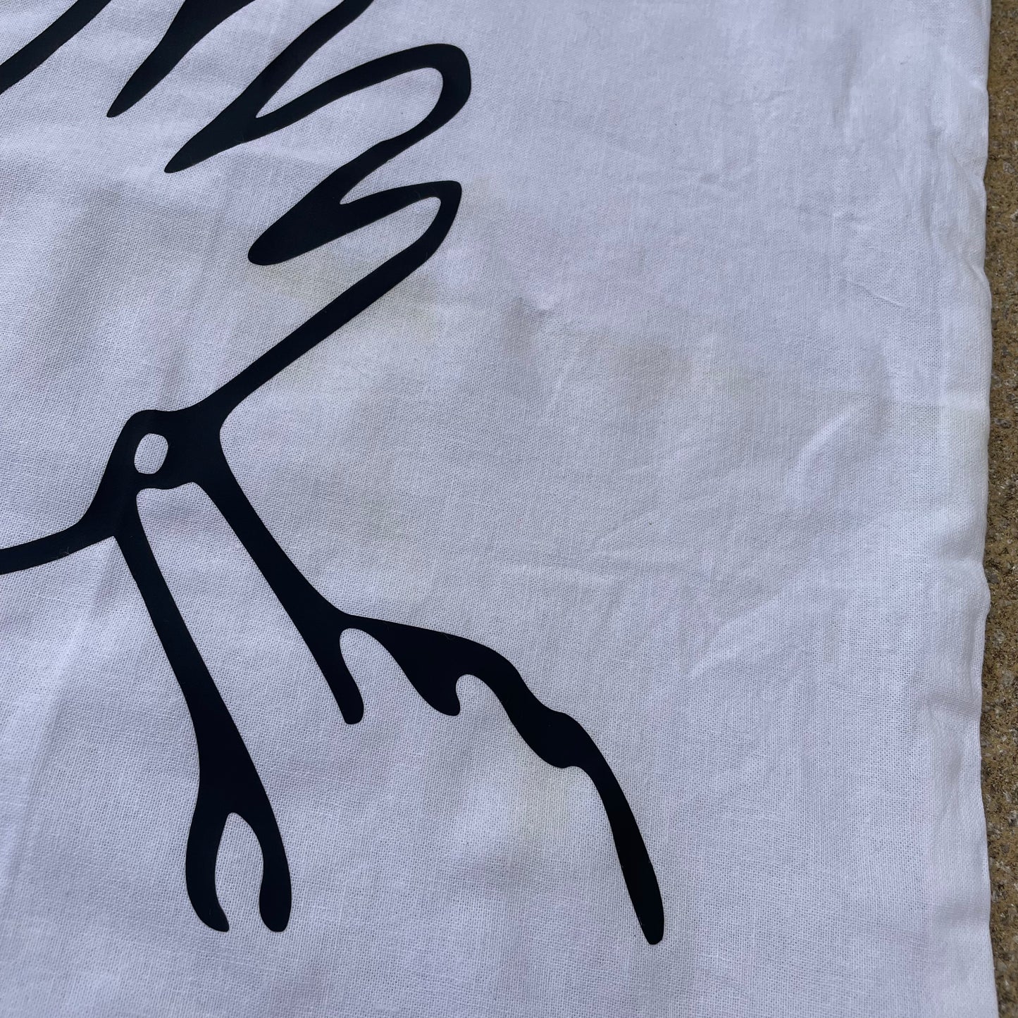 **SECONDS** White BSL letter “T” tote bag