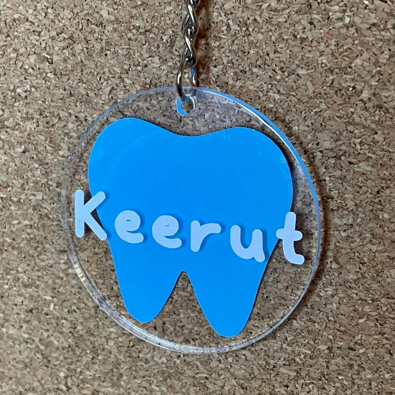 Personalised Tooth Keyring