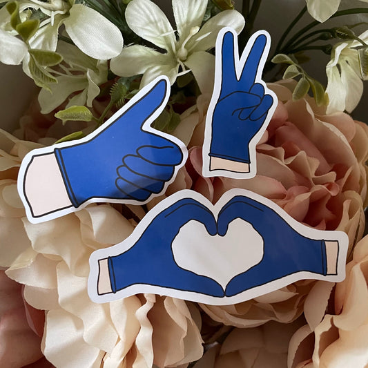 Gloves Dental Stickers