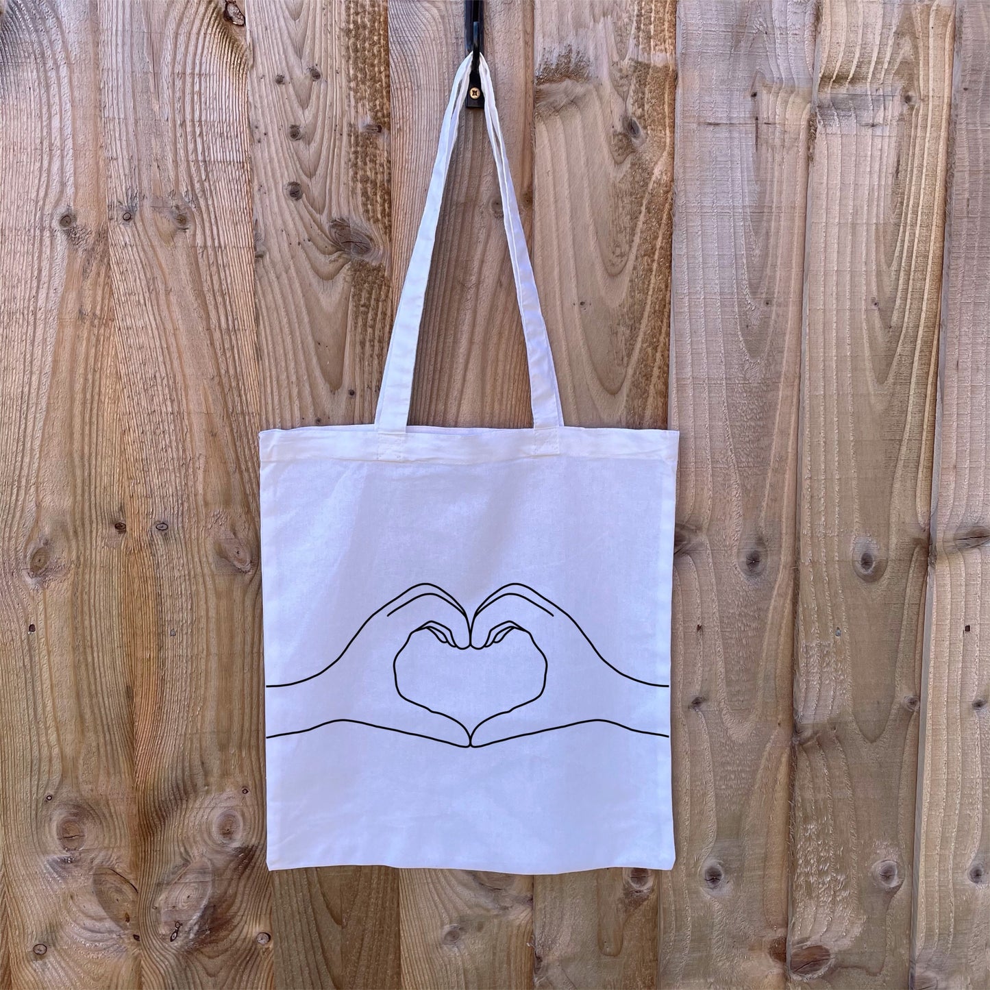 Heart Hands Cotton Bag