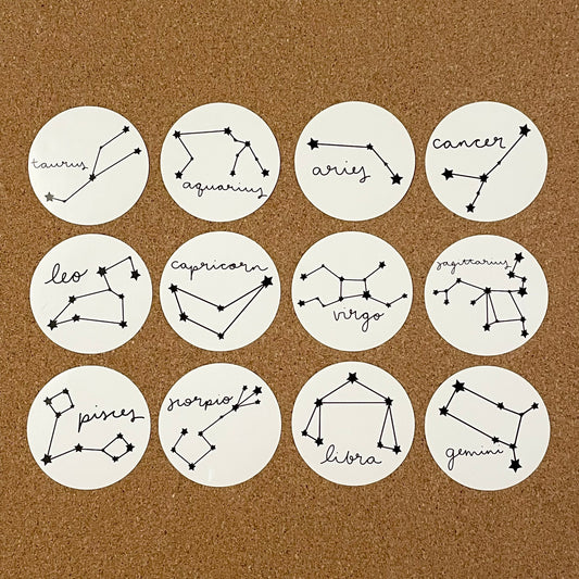 Zodiac Star Signs Sticker