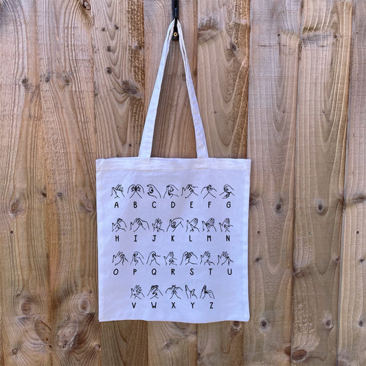 BSL Alphabet Cotton Bag